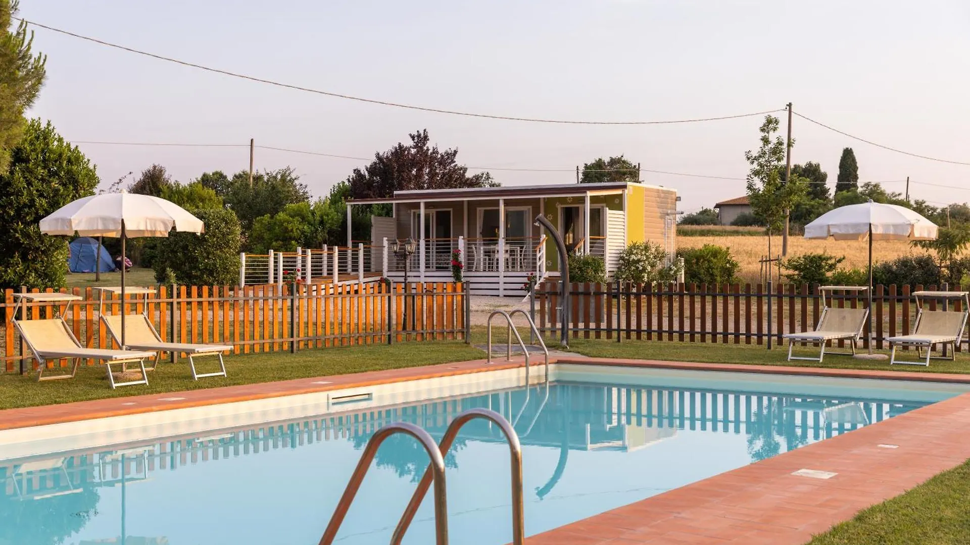 קורטונה Mobile Home Margherita Agricamping Spineta אתר קמפינג